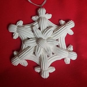 Snowflake Christmas tree ornaments